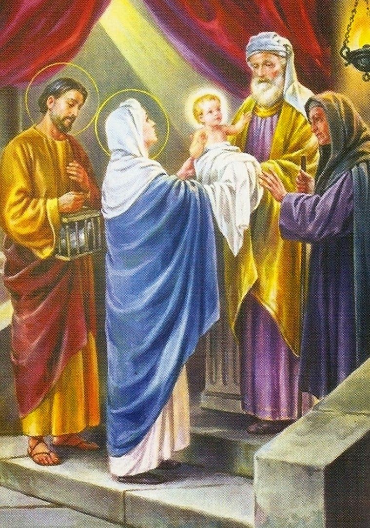 La presentación de Jesús en el templo
